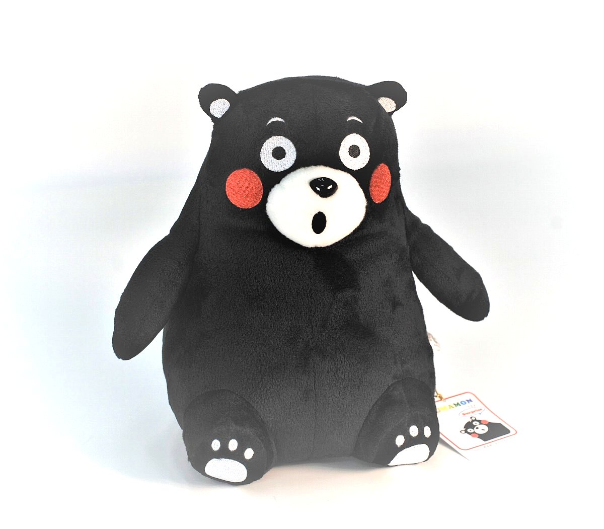 サンタ帽のくまモンの置物（土人形） サンタ帽子のくまもんぬいぐるみ - メルカリ