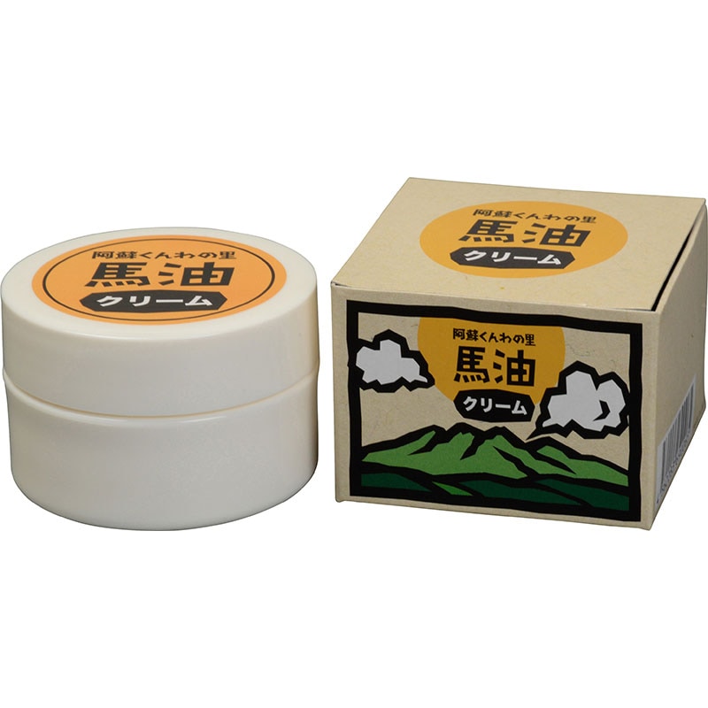 馬油クリーム【やまなみ会 阿蘇くんわの里】-6151-日用品、雑貨