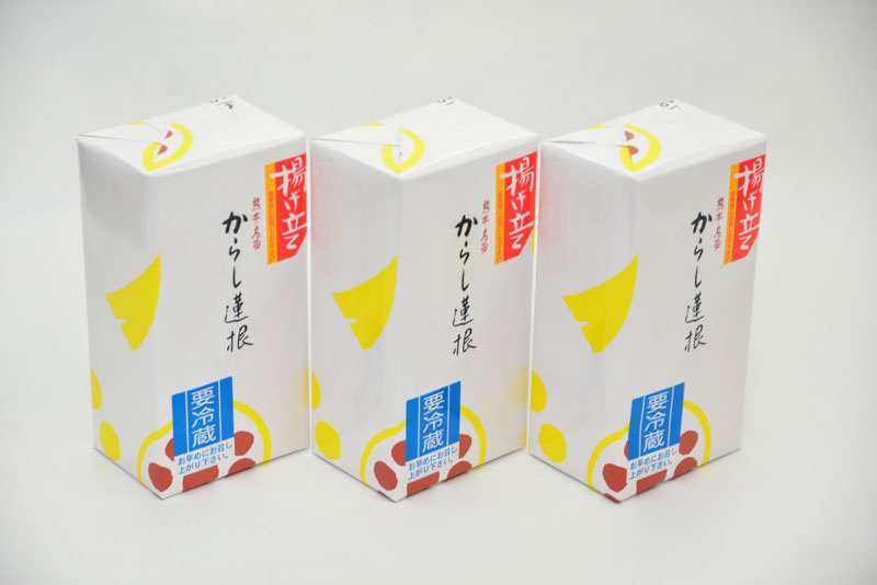 蓮 6点まとめ買い 高見のからし蓮根3本入【（有）高見商店】-（有）高見商店-☆産地直送