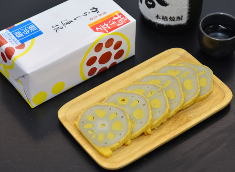 蓮 6点まとめ買い 高見のからし蓮根3本入【（有）高見商店】-（有）高見商店-☆産地直送