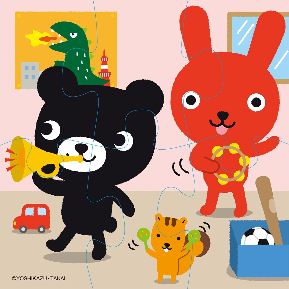 くろくまくんジグソーパズル 6ピース | くろくまくん,くろく