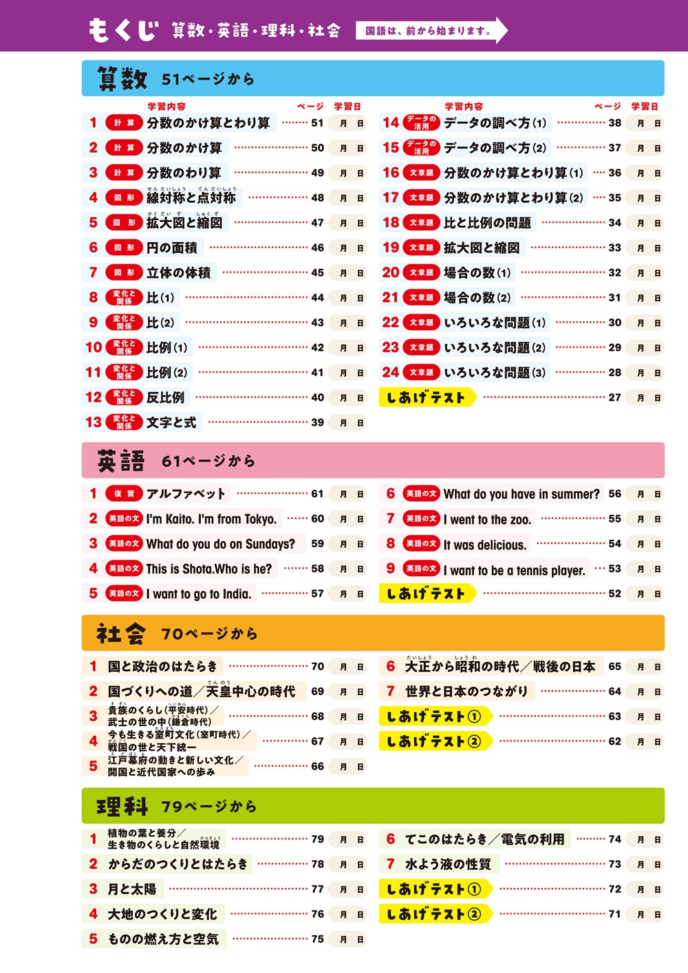 くもんの小学6年総復習ドリル（改訂版11月上旬発売予定） | 問題集