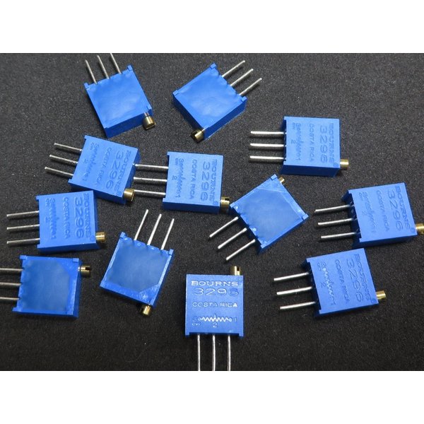 500Ω 501 10個 BOURNS製 高精度品 3296W 縦型 多回転半固定抵抗