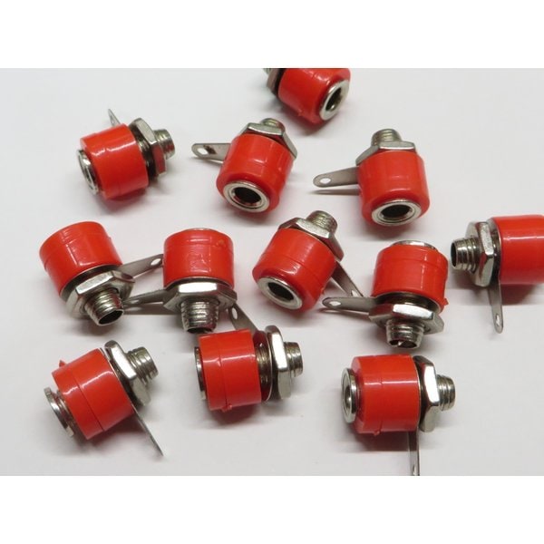 φ4mm ミニバナナジャックソケット(端子) 赤