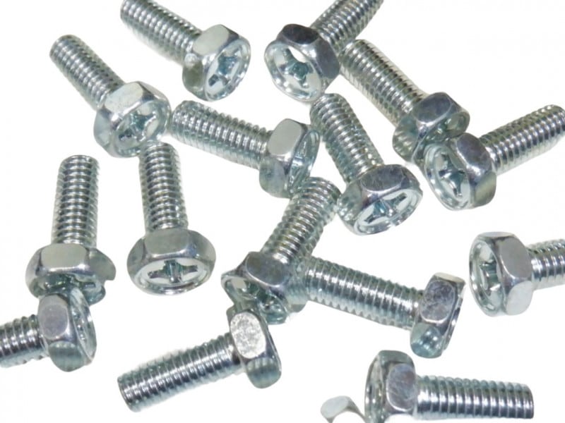 アプセットボルト M6×12mm 10個 ユニクロメッキ
