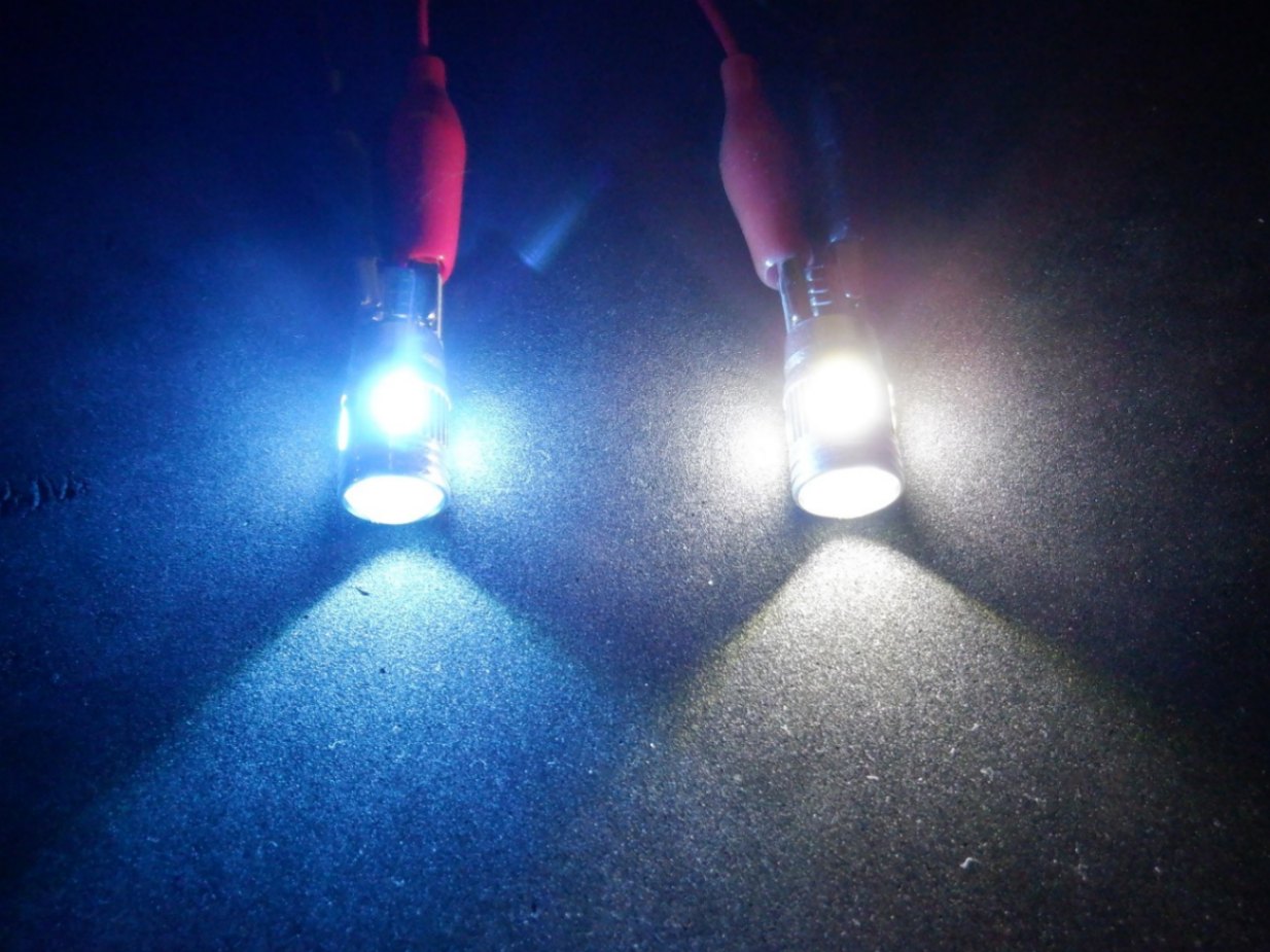 アイスブルー 10個 T10 6SMD 5630 CAN-BUS対応品 LED ポジション球
