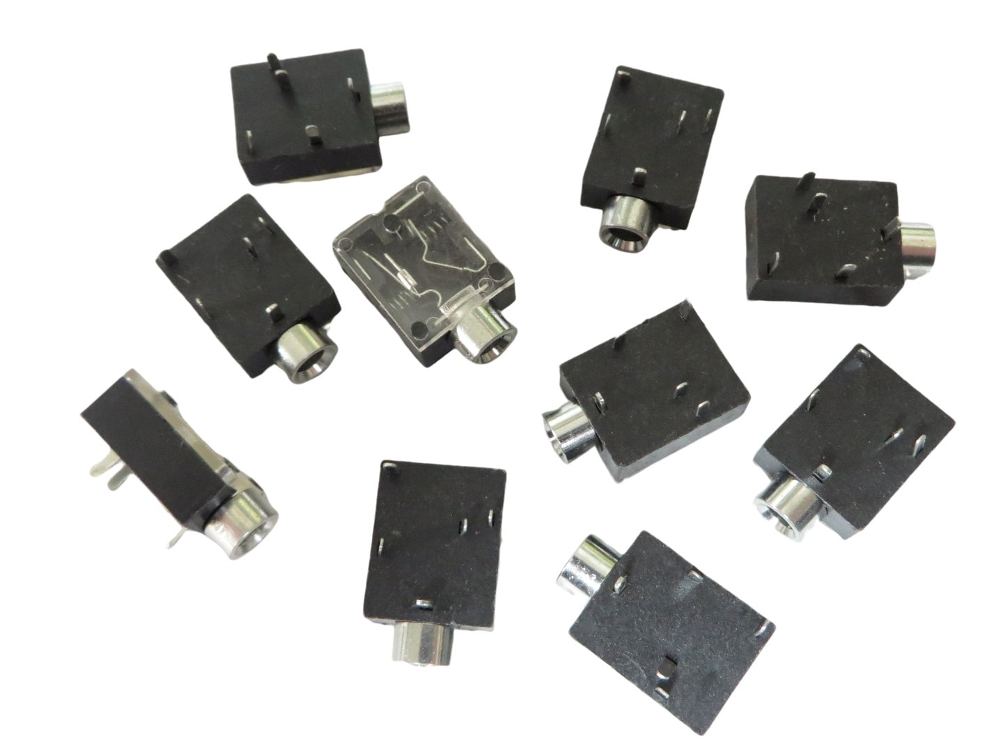 基板取付用 ステレオ イヤホンミニジャック 50個 φ3.5mm SP切替