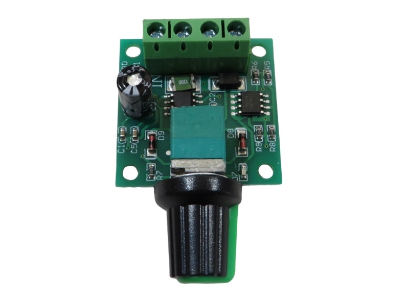 PWM スピードコントローラー 1個 DC1.8V 3V 5V 6V 12V DC2A スイッチ機能付き DCモーター回転数制御 LED調光器 1803BK