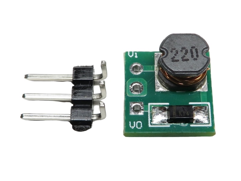 入力 DC0.9V-5V 出力5V DC-DCステップアップパワーモジュール ピンヘッダ付き
