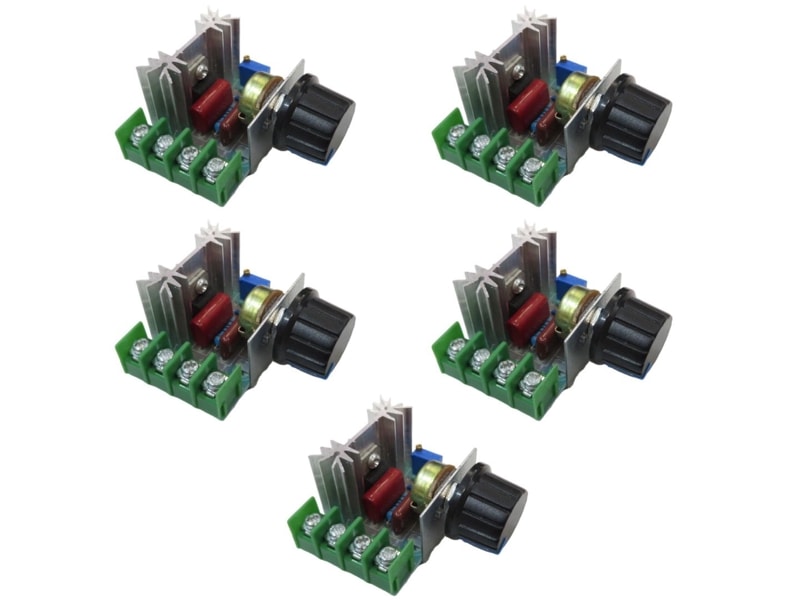 AC100V 電圧コントローラーモジュール 5個 2000W スピードコントローラー 温度コントローラー サイリスタ