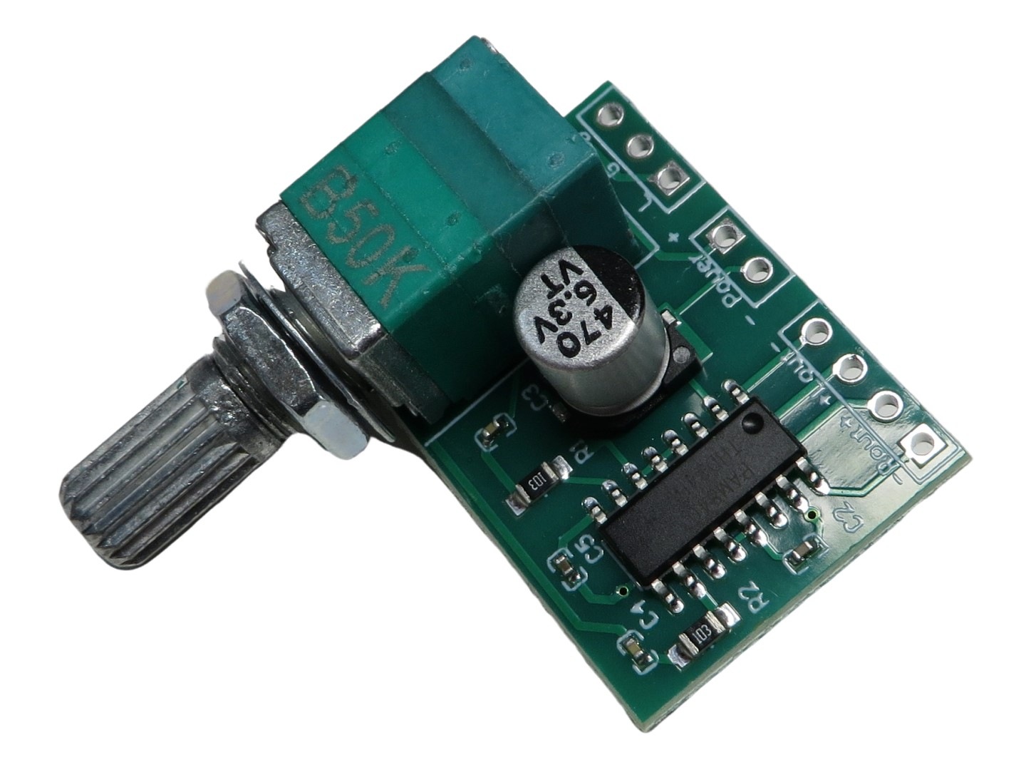 PAM8403 ステレオD級アンプモジュール 1個 3W×2ch 電源5V - 電子パーツ通販のKURA 本店