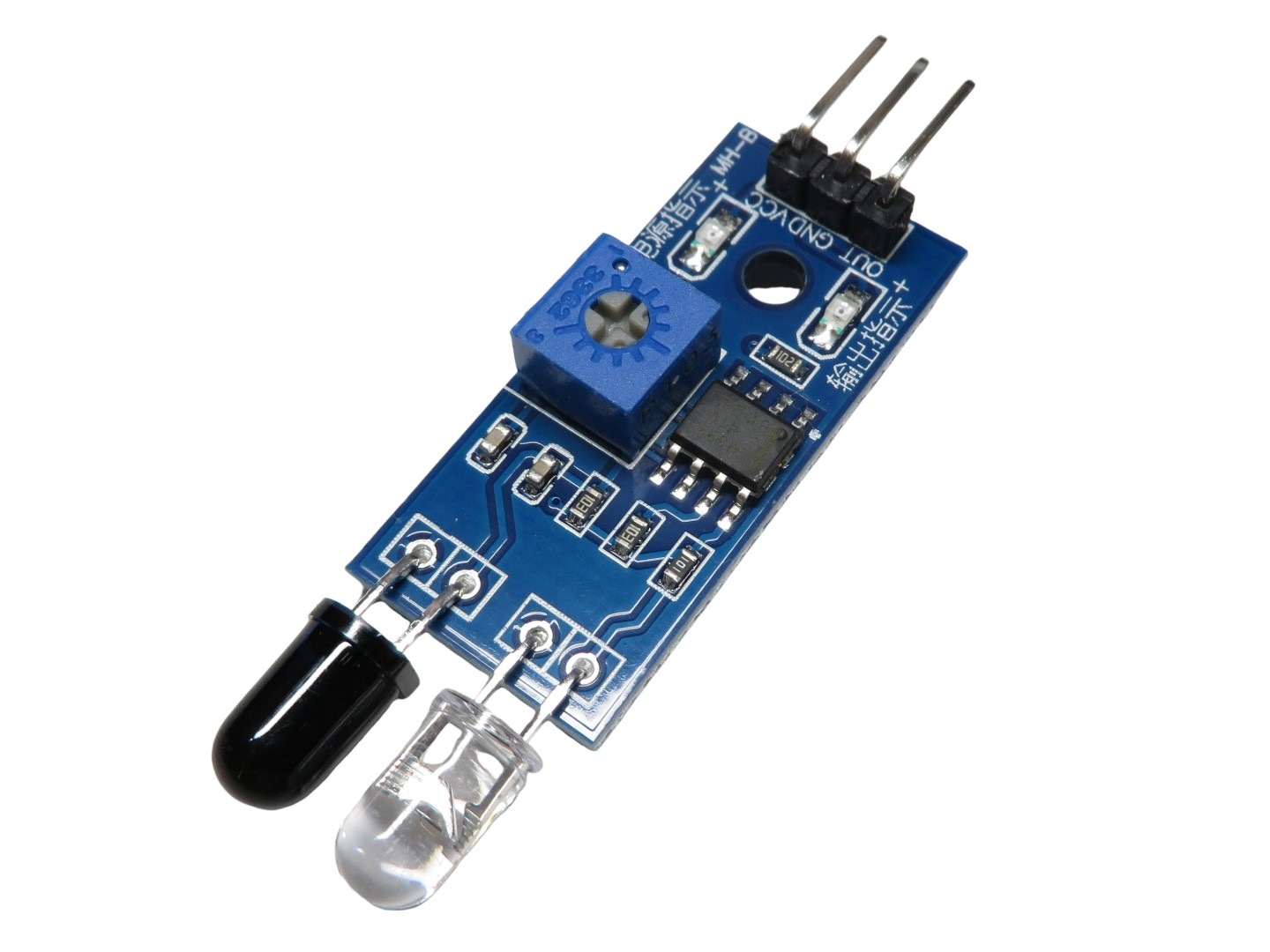 IR赤外線障害物回避センサーモジュール 1個 反射型光電センサーモジュール - 電子パーツ通販のKURA 本店