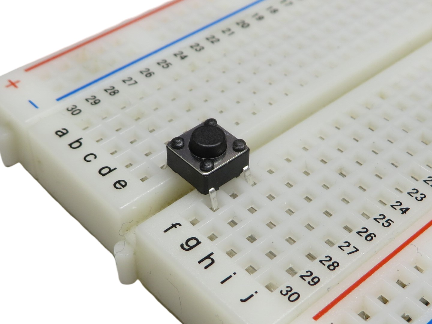 タクトスイッチ 100個 白 6×6×4.3mm 4ピン ブレッドボード対応 - 電子