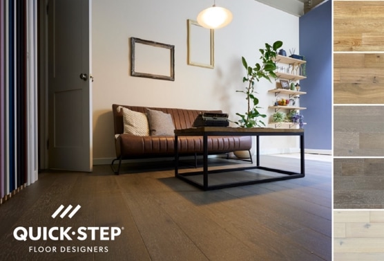 はめるだけの簡単施工 本格オーク挽板フローリング Quick-Step［クイックステップ］Castello XL 幅165㎜
