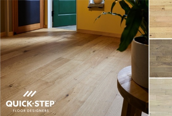 はめるだけの簡単施工 本格オーク挽板フローリング Quick-Step［クイックステップ］Compact 145㎜幅