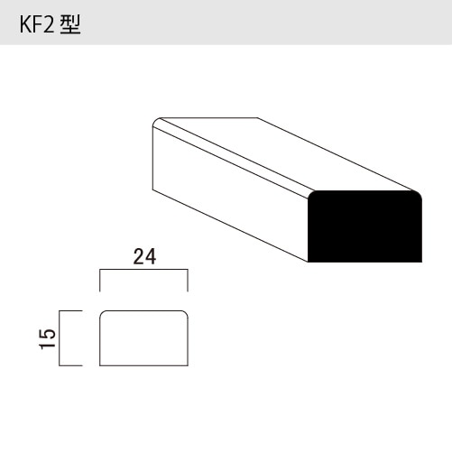木製モールディング　ベイツガ　ケーシング（額縁）　KF2型　10本セット