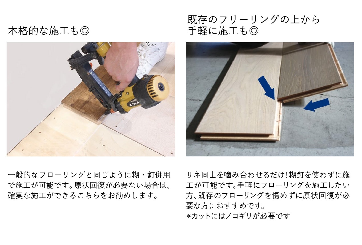 はめるだけの簡単施工 本格オーク挽板フローリング Quick-Step［クイックステップ］Castello XL 幅165㎜