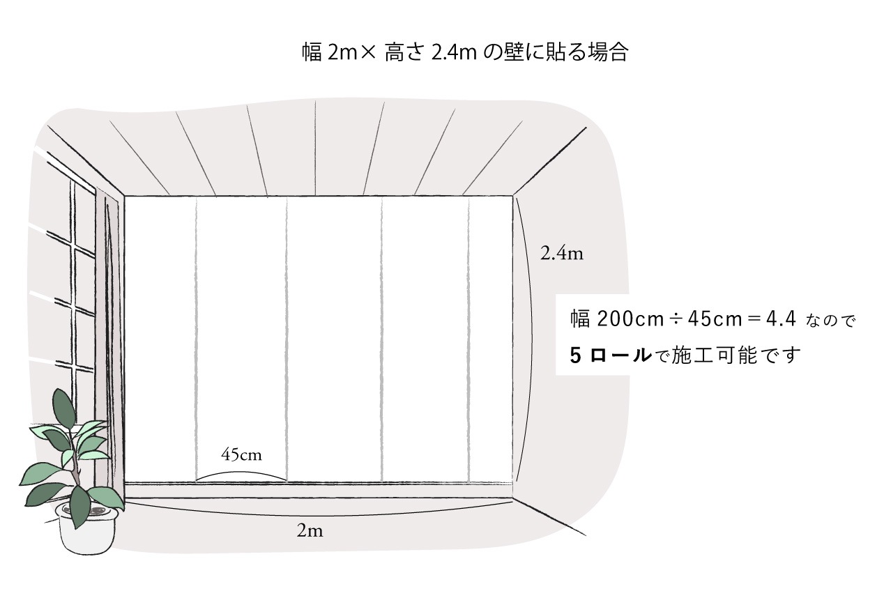 貼って、はがせる壁紙シール wolpe BLOCK 幅45cm x 長さ2.5m