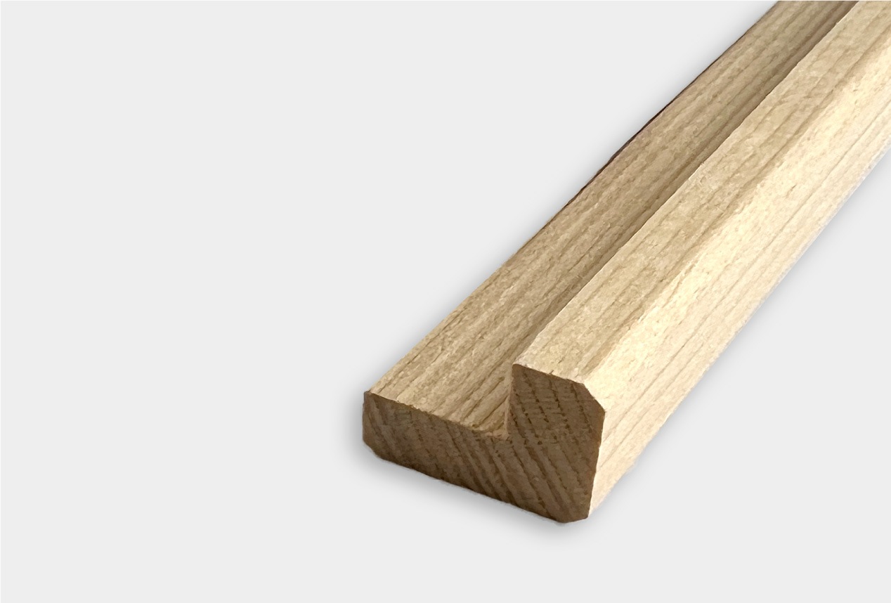 木製モールディング ベイツガ 見切り LD2型