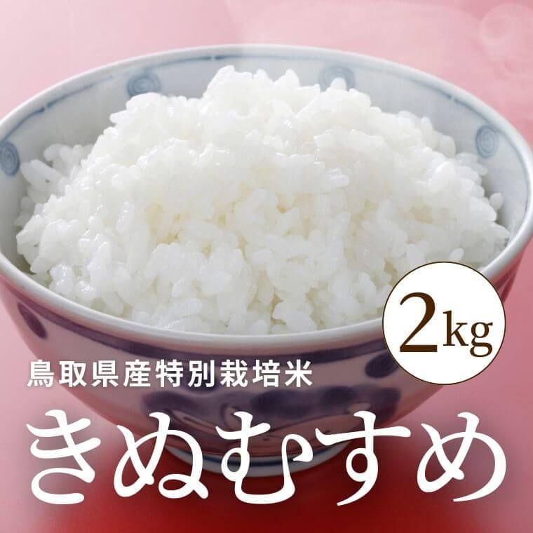 鳥取県産きぬむすめ白米2kg｜鳥取・八頭の特別栽培米・野菜の