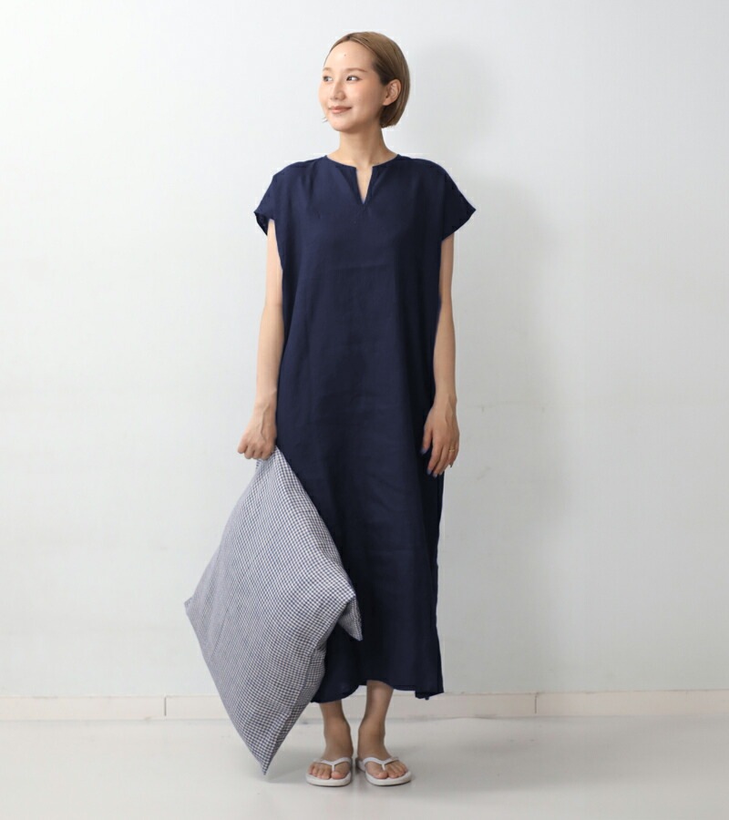 くらし舎 × fog linen work リリー フレンチスリーブ ナイトシャツ 限定カラー