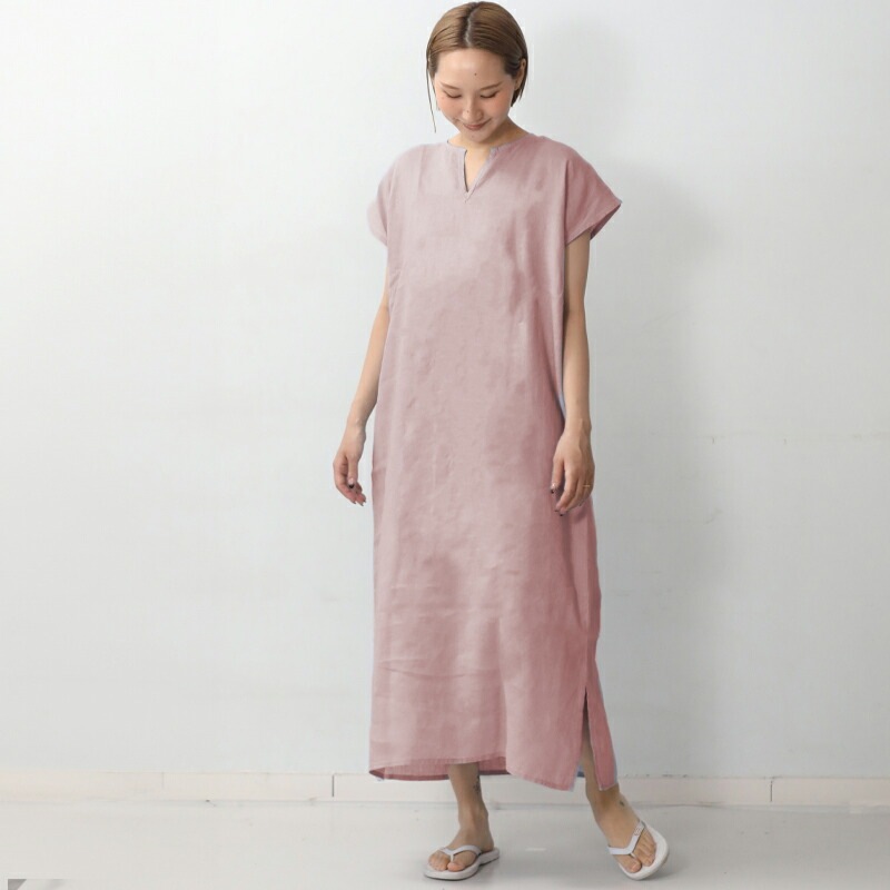 くらし舎 × fog linen work リリー フレンチスリーブ ナイトシャツ 限定カラー