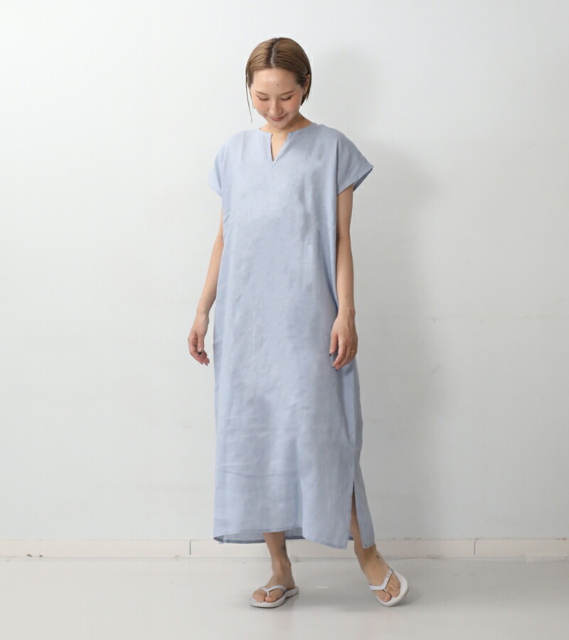 くらし舎 × fog linen work リリー フレンチスリーブ ナイトシャツ 限定カラー