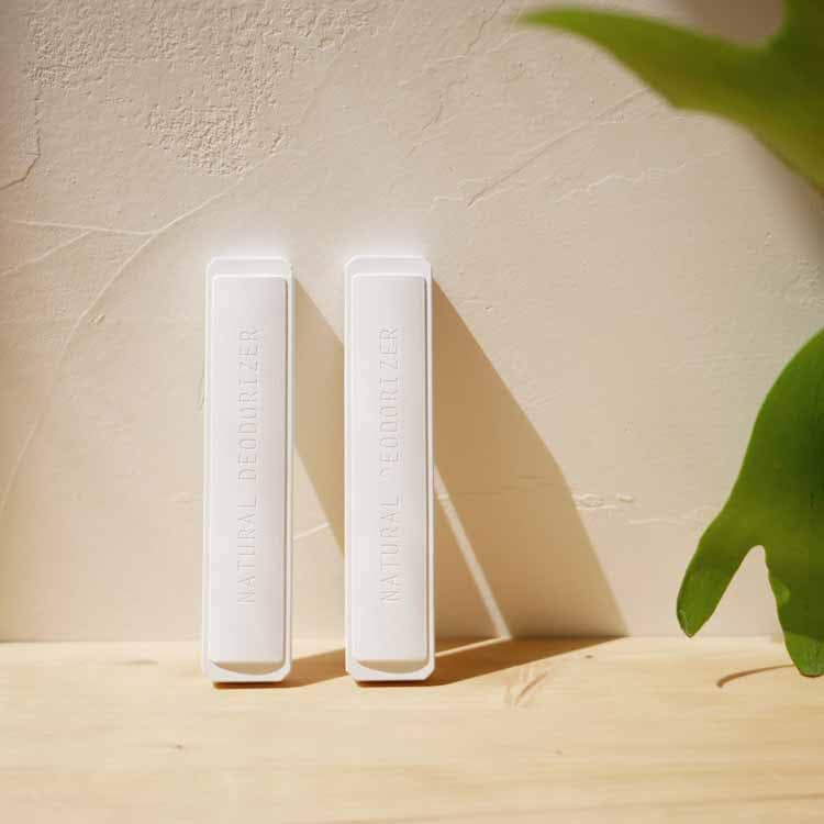 like-it】 脱臭・調湿できる珪藻土スティック 2P ホワイト｜玄関