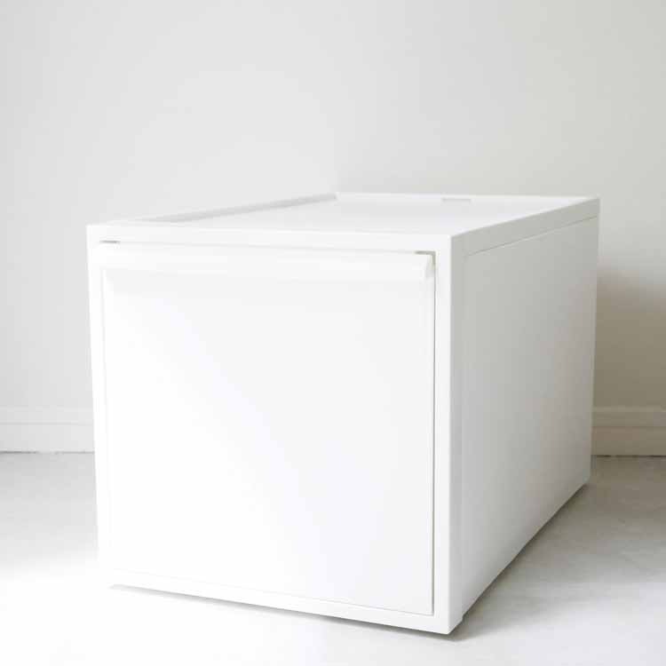 like-it】 クローゼットシステム 引出し L オールホワイト｜寝室