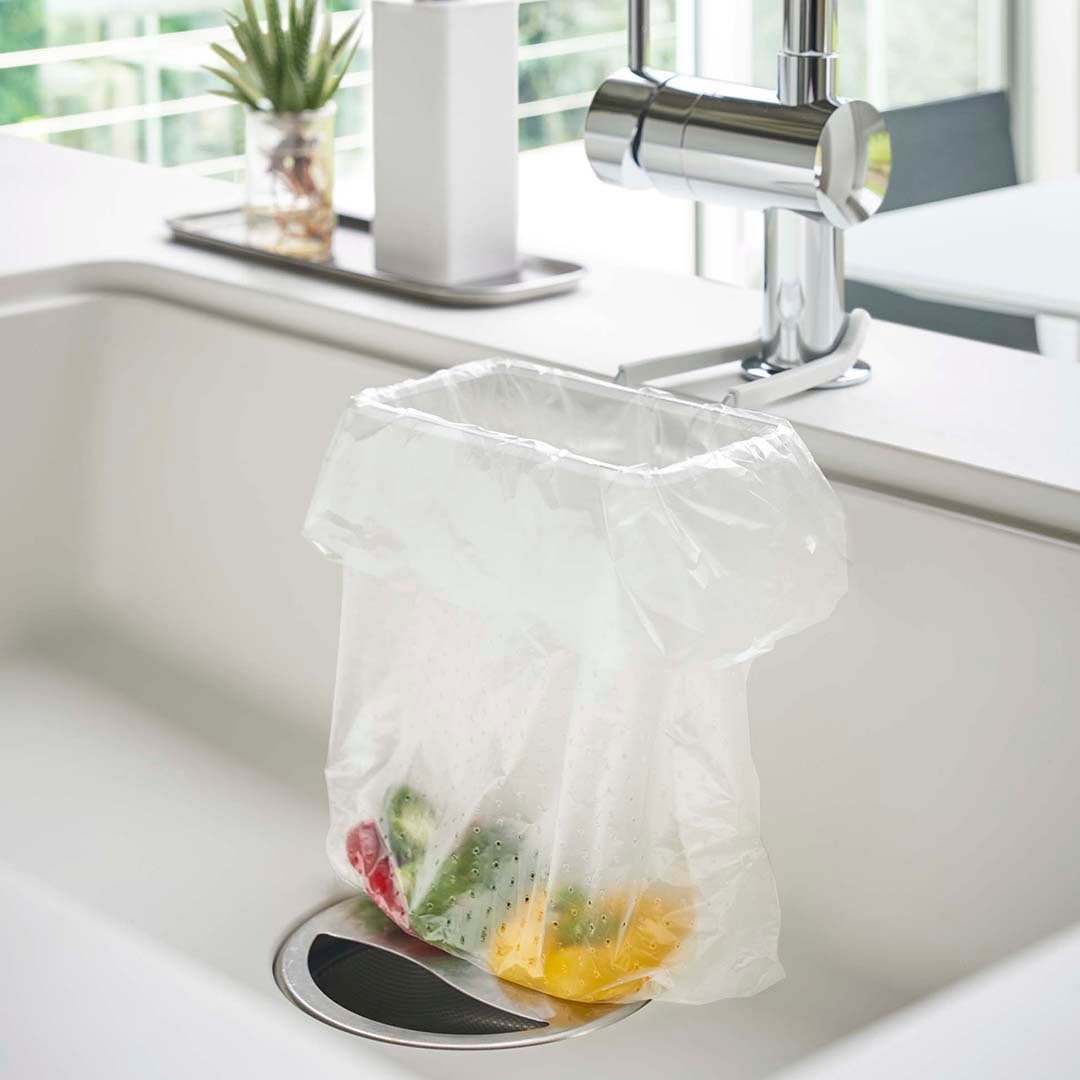 ⭐️三角コーナー ごみ袋ホルダー キッチンフィルター(100枚付き)グリーン ⭐️三角コーナー ごみ袋ホルダー キッチンフィルター(100枚付き