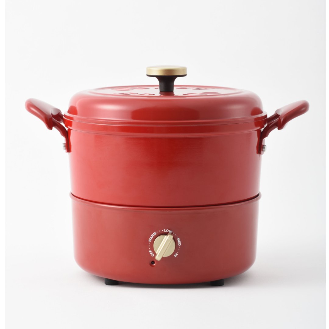 BRUNO Multi Grill Pot レッド マルチグリルポット ホワイトの通販 | BRUNO online