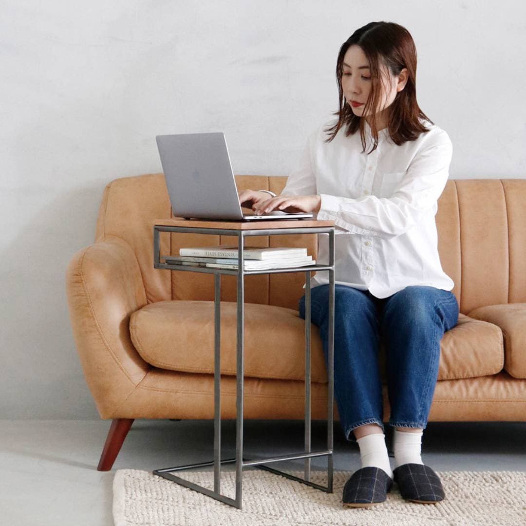 ◎魅力的なデザイン インダストリアル ヴィンテージ サイドテーブル