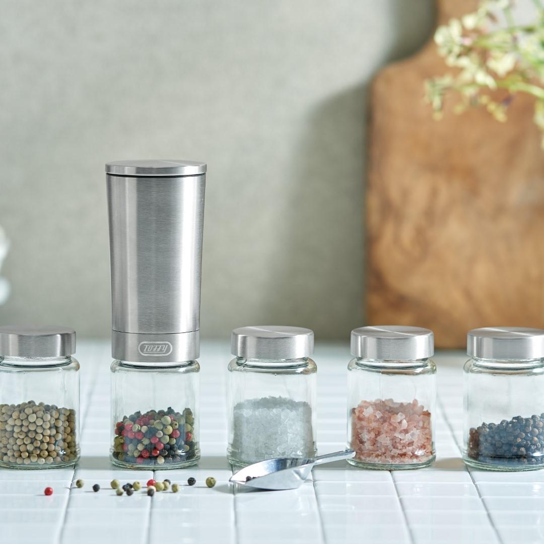 Toffy】 電動ソルト＆ペッパーミル｜キッチン用品,保存容器・調味料