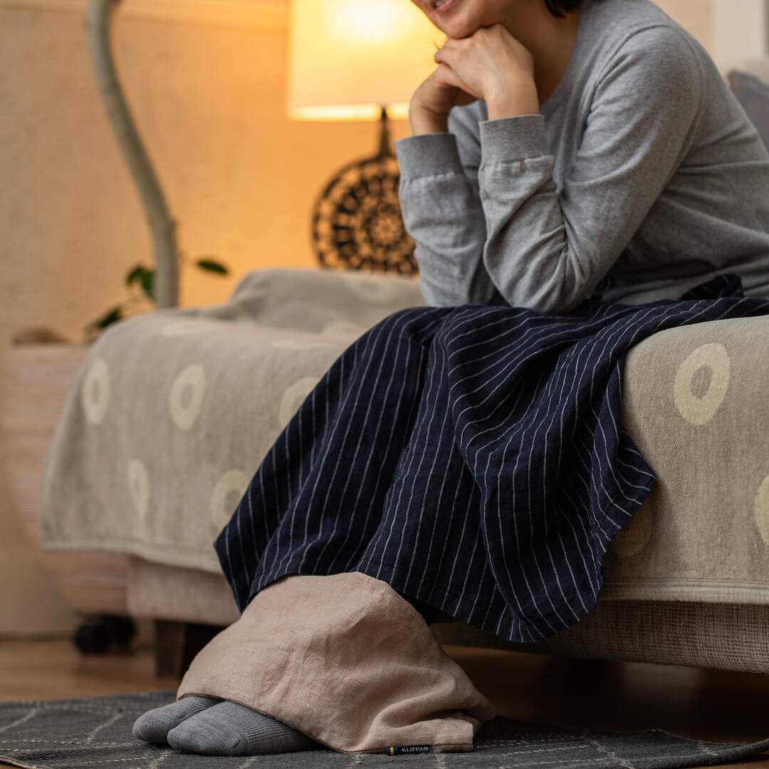 KLIPPAN クリッパン 麦の温冷 ネックピロー ウォッシュドリネン KLIPPAN】 麦の温冷ネックピロー ウォッシュドリネン｜寝室