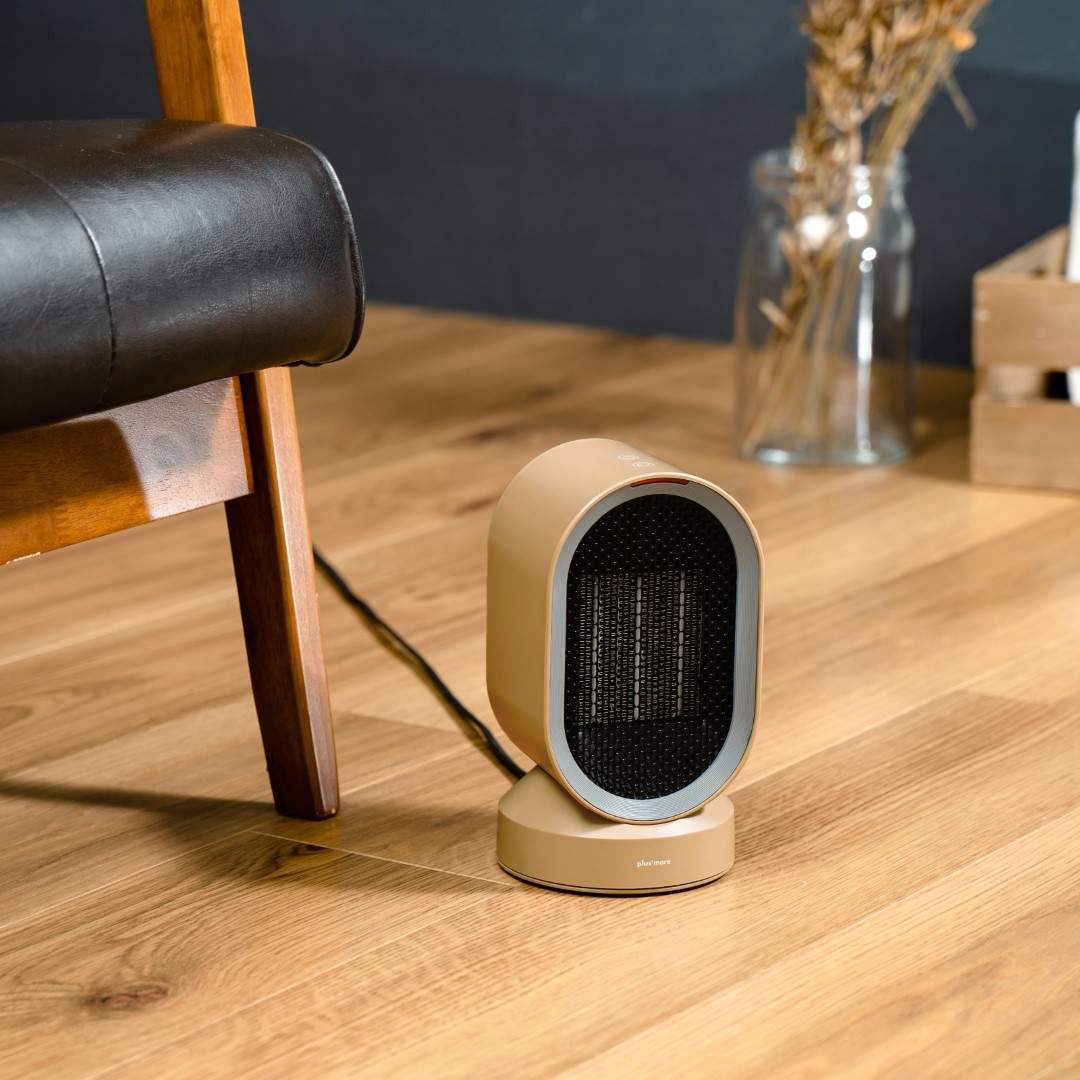 plus more】 首振り機能付セラミックヒーター&ファン｜リビング用品
