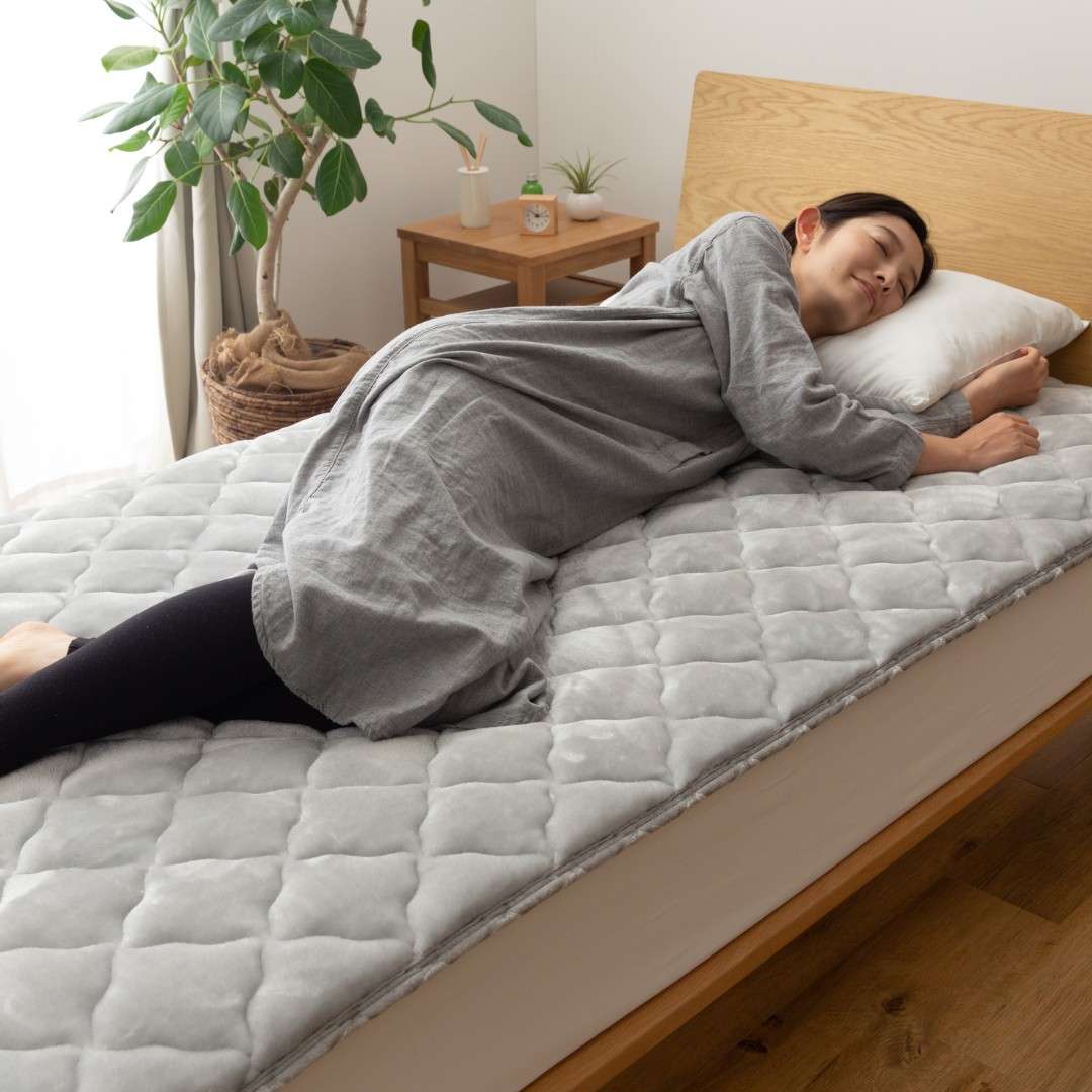 TEIJIN】 極厚であったかいTEIJINの縦型わた入りの敷きパッド S｜寝室