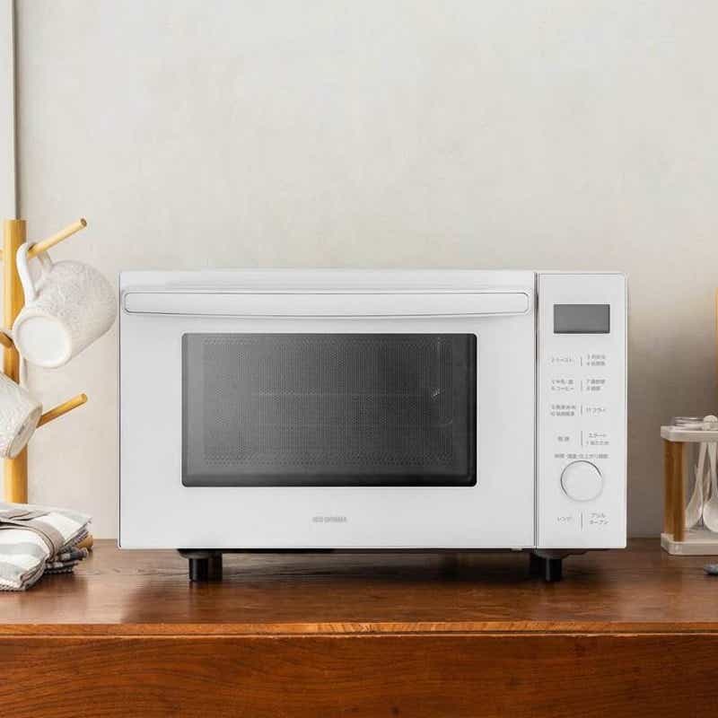 アイリスオーヤマ オーブンレンジ 18L ホワイト MO-F1809 アイリスオーヤマ オーブンレンジ 18L MO-F1809-CW 1台 - アスクル