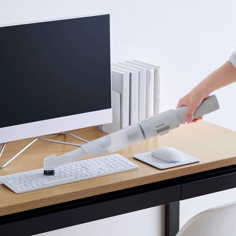 新品未使用IRISOHYAMAハンディクリーナー 置くだけで充電HCD-21-W ハンディクリーナー 置くだけで充電 サイクロン式 HCD-21-W