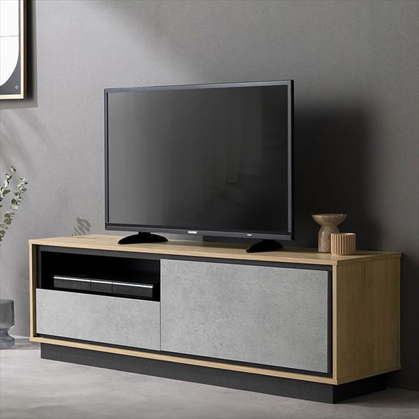 テレビ台 ABM-1195 ナチュラル/モルタル｜SIMPLE STYLE (シンプル
