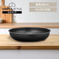 ��������ɥ����ȥѥ� �ե饤�ѥ�28cm IH���������б� NTF-SEI28F �֥�å��᥿��å�