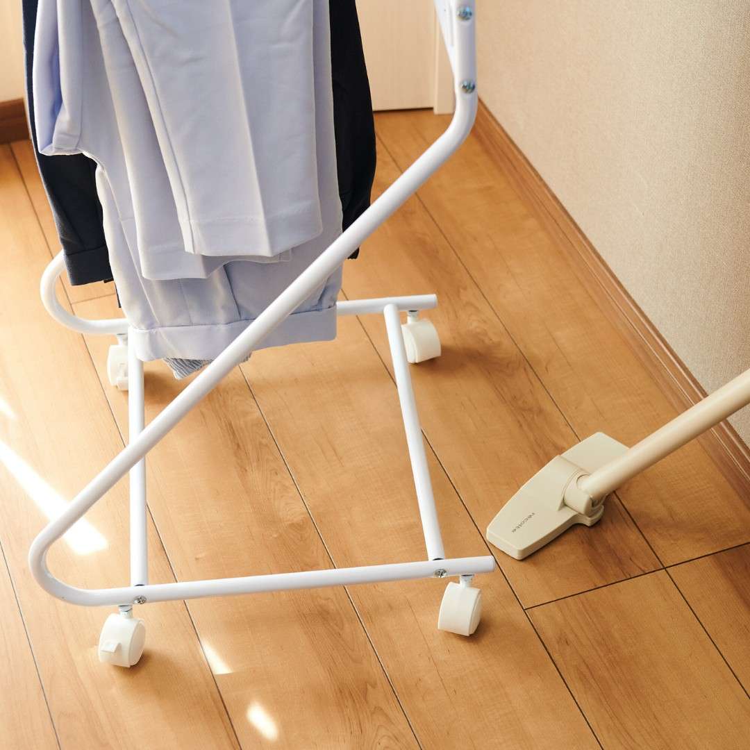 bws SELECTION】 スラックスハンガー 10本掛け ホワイト｜寝室