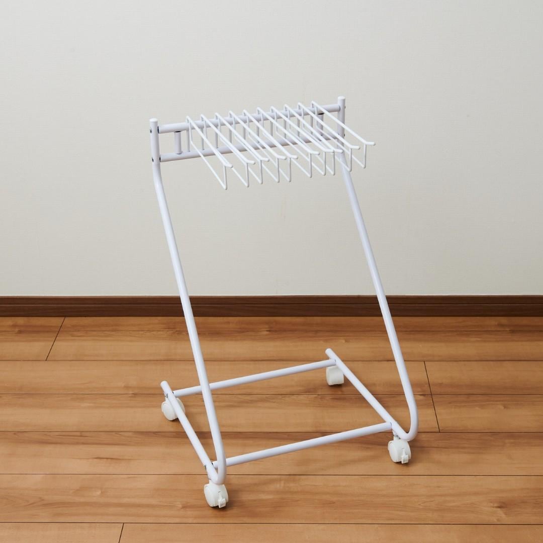 bws SELECTION】 スラックスハンガー 10本掛け ホワイト｜寝室