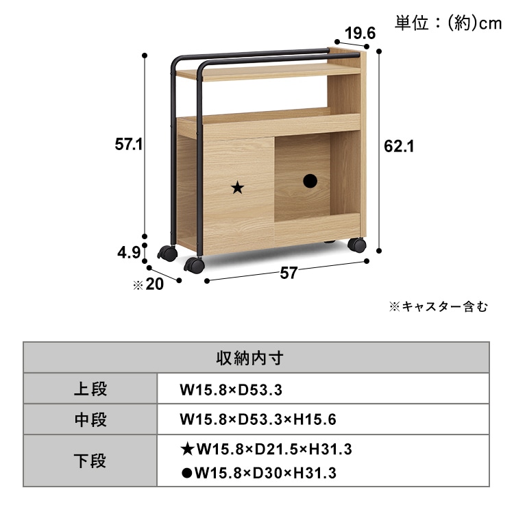 ダイニングワゴンDWG-196｜SIMPLE STYLE (シンプルスタイル