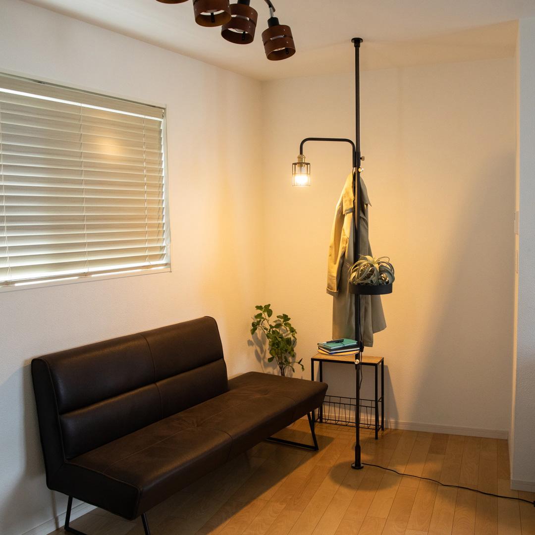 DRAW A LINE】 003 Tension Rod C ブラック｜リビング用品,DIY