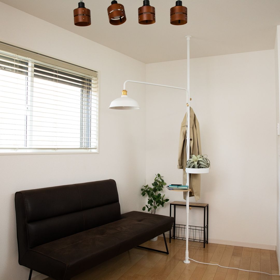 DRAW A LINE】 003 Tension Rod C ホワイト｜リビング用品,DIY