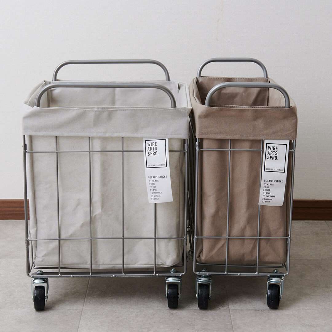 BRID】 ランドリースクエアバスケット ワイドタイプ 40L｜洗濯