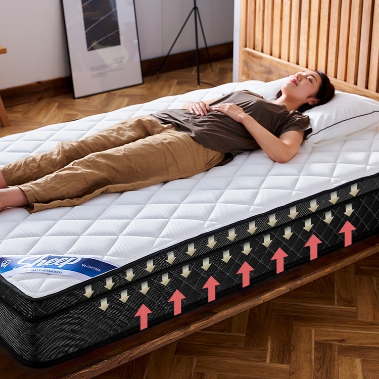 アイリスオーヤマ Sheep [硬さ:かため]  シングル PMTS30H-S アイリスオーヤマ Sheep [硬さ:かため] シングル PMTS30H-S ポケット