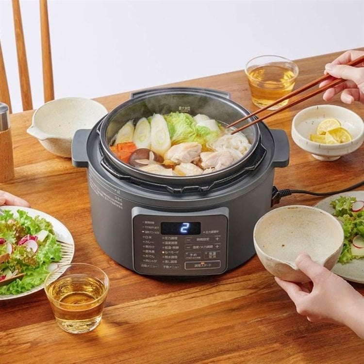 アイリスオーヤマ】電気圧力鍋 3.0L 自動メニュー108種 PMPC-MB3-H