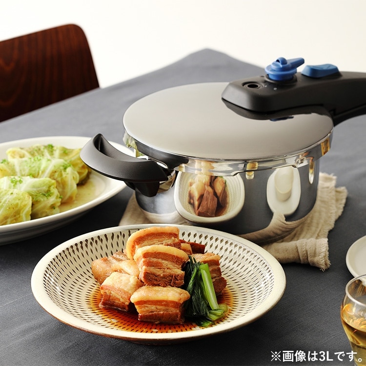 片手圧力鍋 3L KAR-3LS シルバー｜SIMPLE STYLE (シンプルスタイル