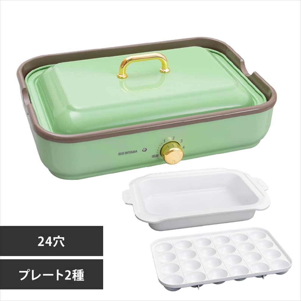 IRIS OHYAMA 着脱式ホットプレート PHP-1002TC IRIS OHYAMA ホットプレート PHP-1002TC 鍋 たこ焼き おしゃれ